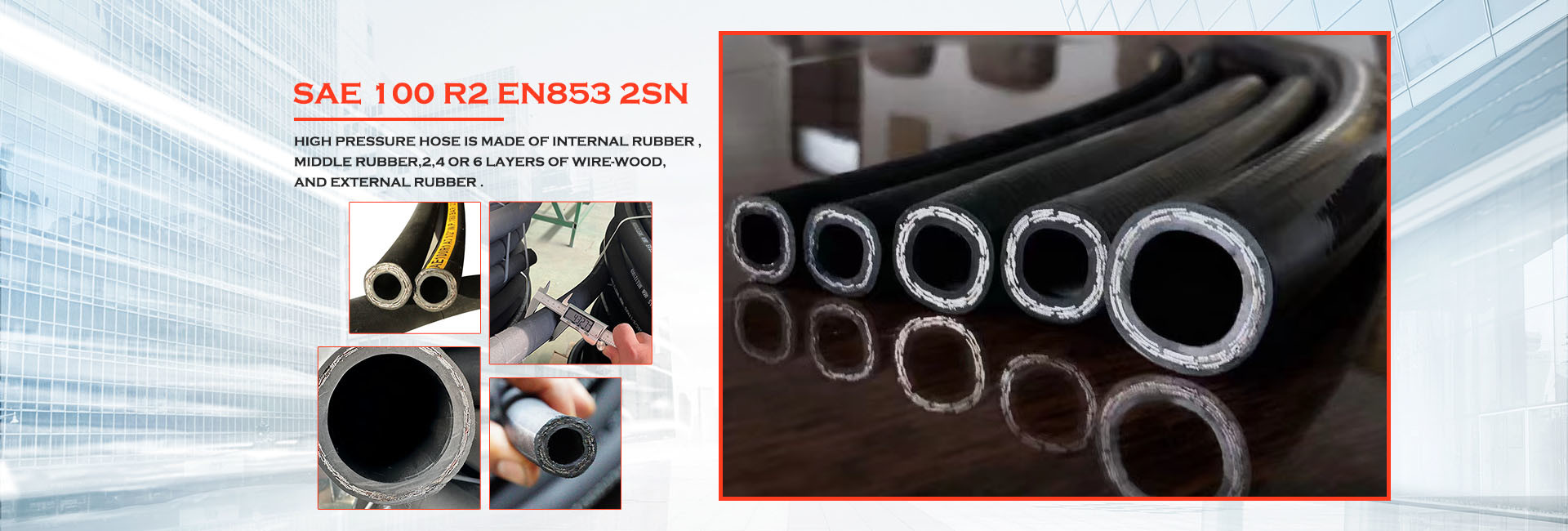 calidad manguera hidráulica de alta presión fábrica